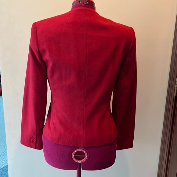 David Benjamin blazer  red cropped Jacket size 3 - Picture 5 of 10